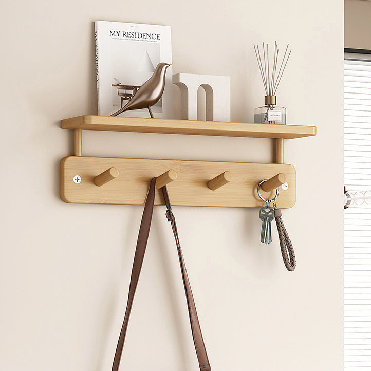 Modern wall coat rack with practical storage space