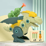 Spielset mit Saugnapfkanone und Dinosaurier-Schrauben