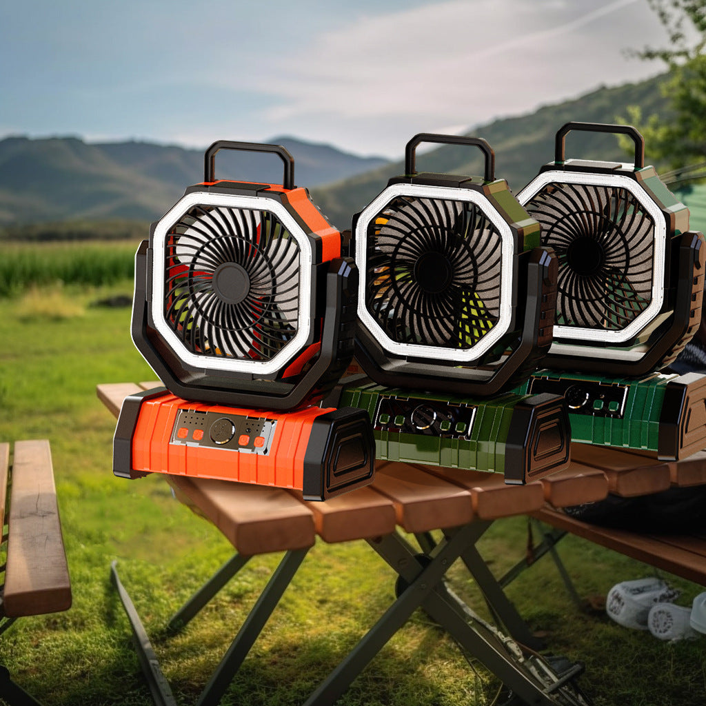 Air Freshener – Portable Pedestal Fan with LED for Outdoor Adventures