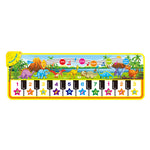Spielmatte mit musikalischem Klavierdesign