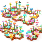 Bunte Spielsteine mit Blumenmotiven