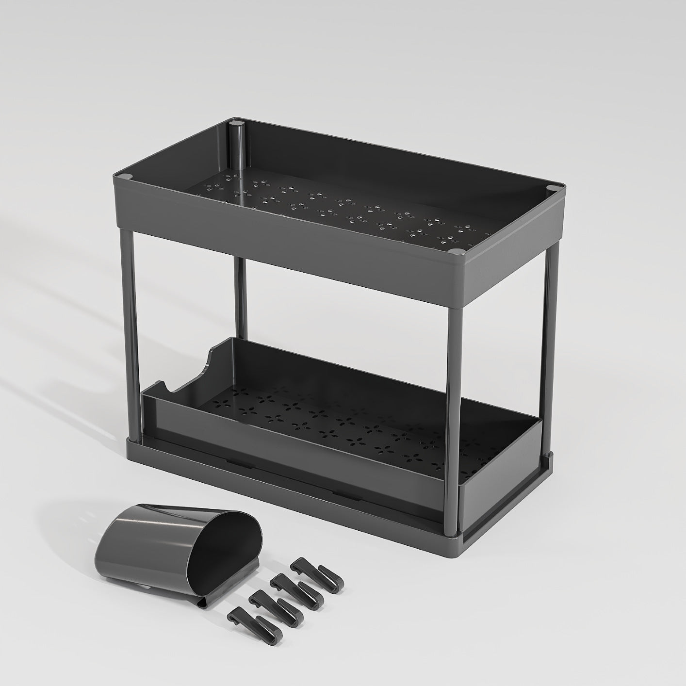 Kitchen organization made easy – Flexible shelf for your kitchen