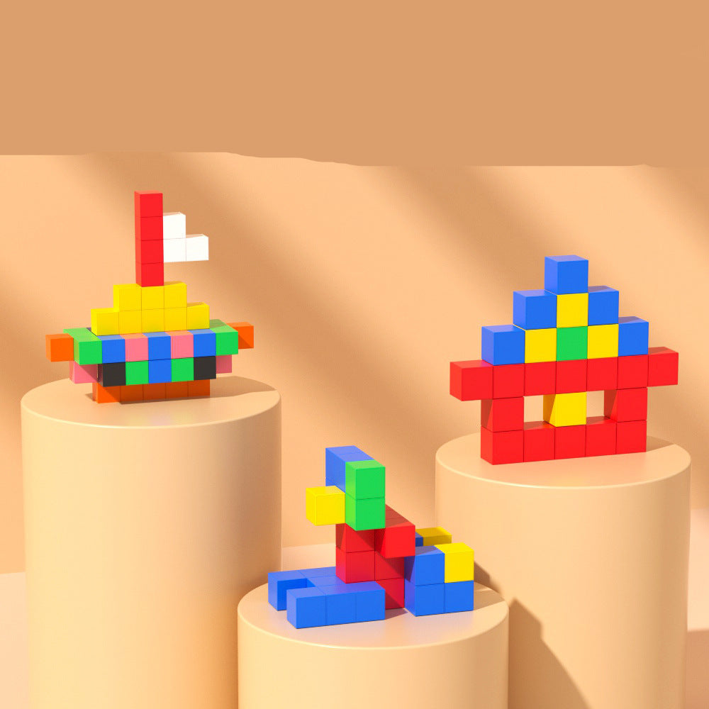 Montessori Magnetwürfel Spielzeug für Kinder mit Sicherheitsmerkmalen