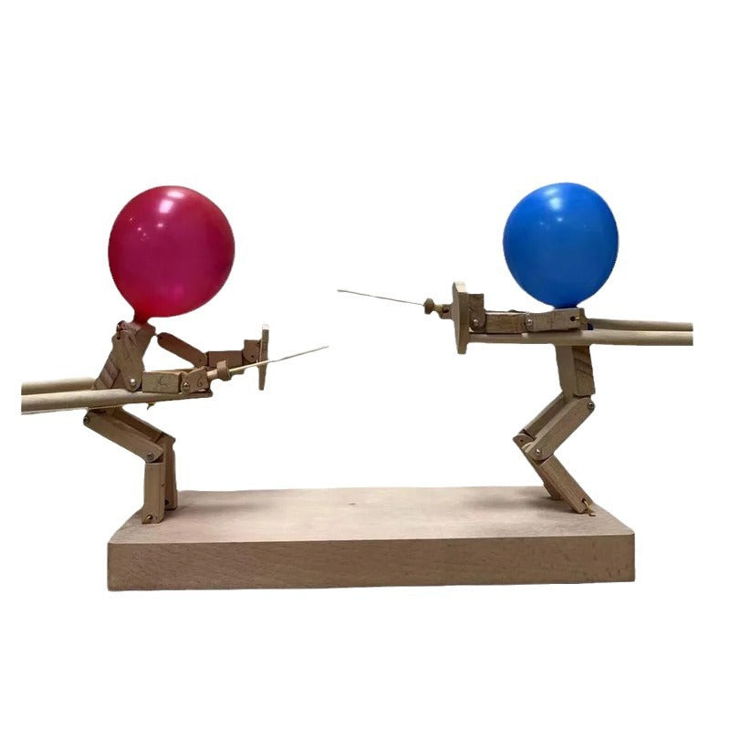 Fechtspiel mit Ballons