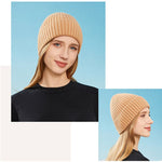 Stylish Women's Knitted Beanie – Stretchy & Comfortable for Everyday Wear
