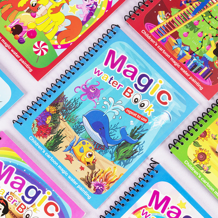 Zauberhaftes Malbuch mit Wasser für Kinder