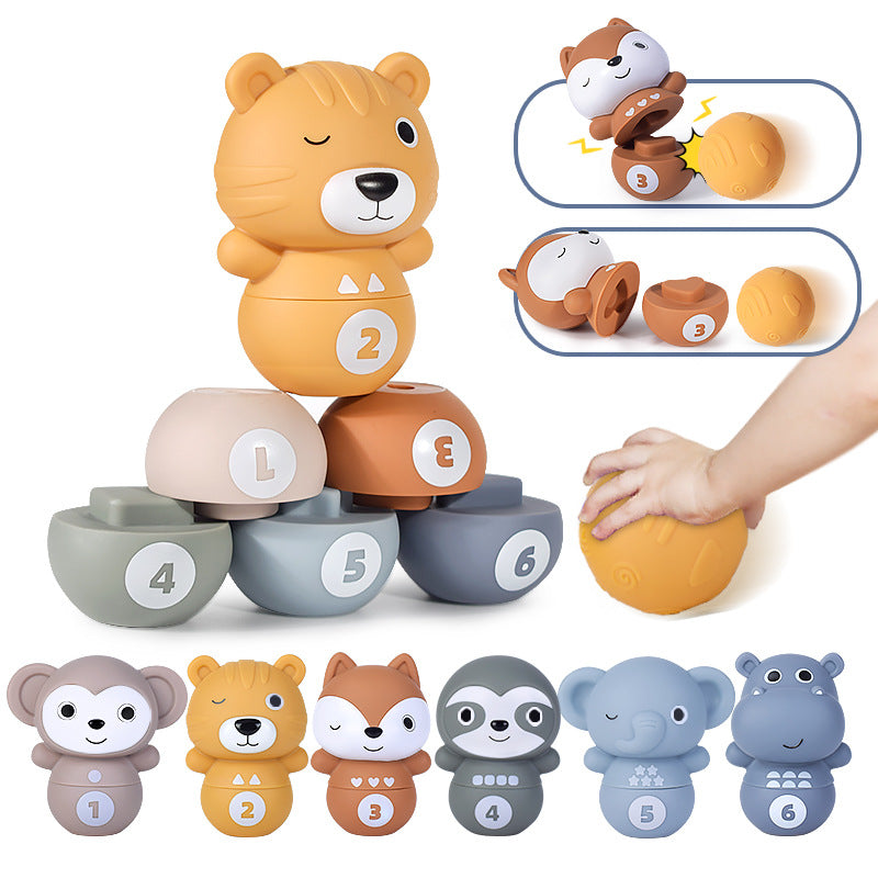 Sensorische Bausteine für Kinder mit Tiermotiven