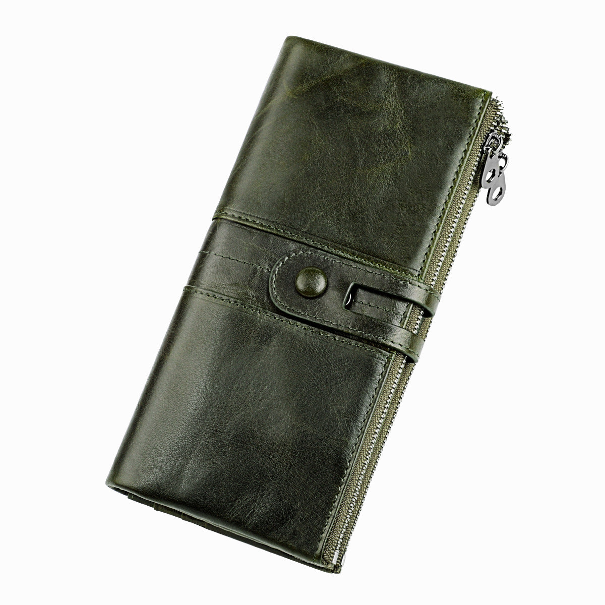 Stylish ladies' genuine leather wallet with RFID protection