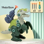 Spielset mit Saugnapfkanone und Dinosaurier-Schrauben