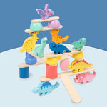 Dinosaurier Stapelspiel im Montessori-Stil