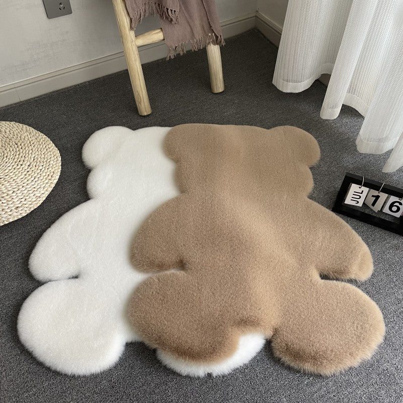 Cute Bear Rug - Soft Decorative Carpet for Kids' Room and Living Room