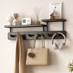 Modern wall coat rack with practical storage space