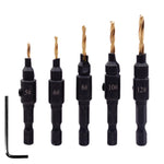Precise Drill Bit Set for Woodworking | 5-Piece