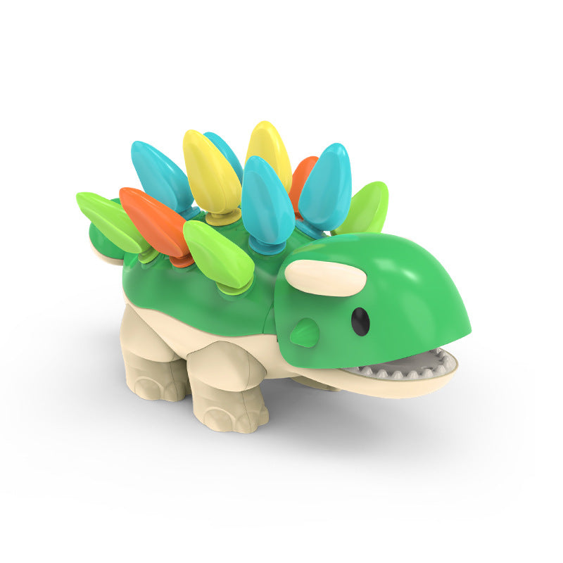 Dinosaurier in Montessori Farben – Lernspielzeug für Kinder