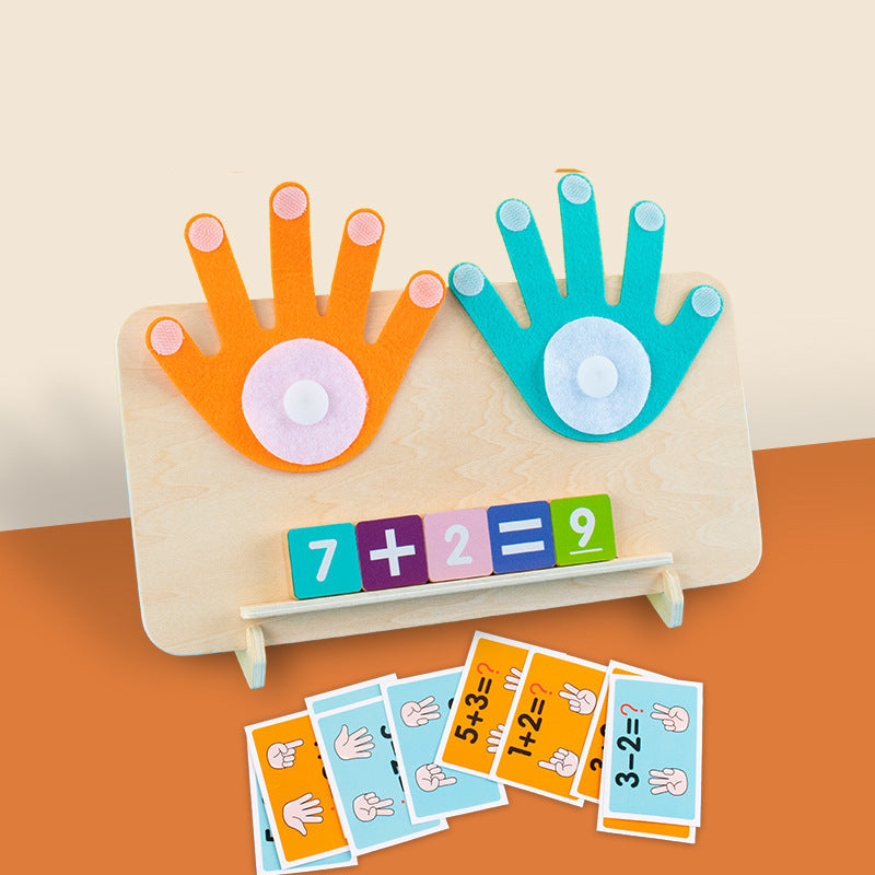 Finger Spiel zur Mathe Lernhilfe nach Montessori