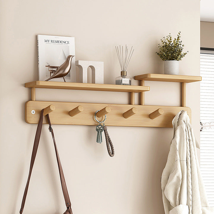 Modern wall coat rack with practical storage space