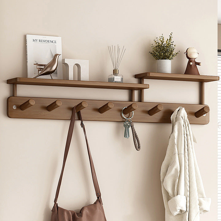 Modern wall coat rack with practical storage space