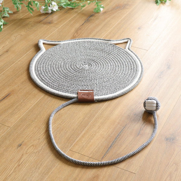 2-in-1 Kratzteppich und Spielmatte für Katzen
