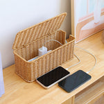 Rustic Cable Organization with the CableBox NaturStyle