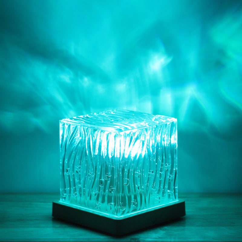 Atmospheric Water Ripple Projection Lamp with 16 Colors, USB Charging