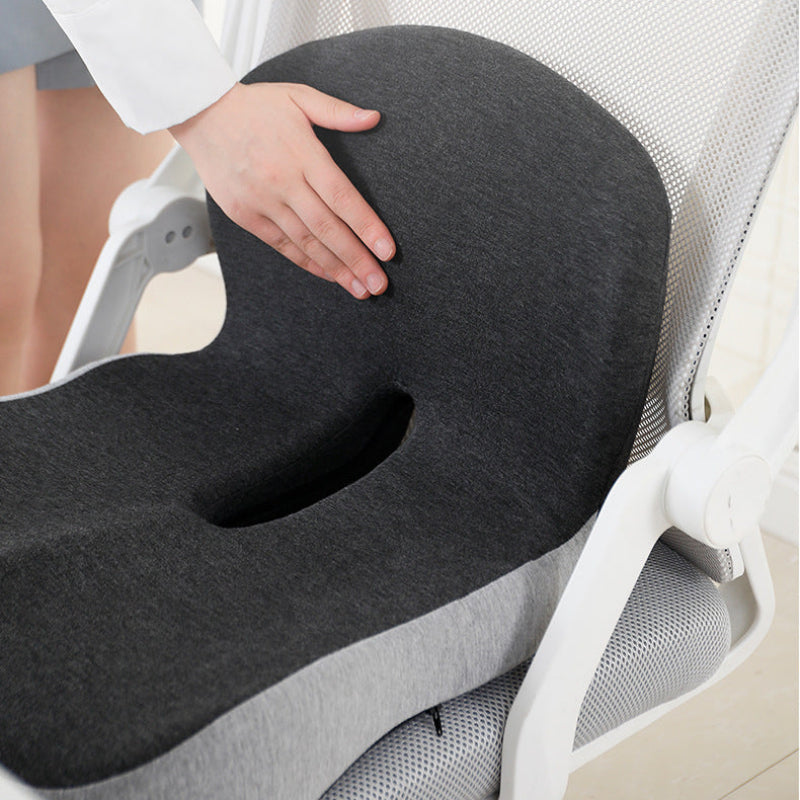 Ergonomic Seat Cushion with Lumbar Support and Air Circulation