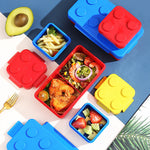 Kindgerechte Snackbox aus Bausteinen – Lustiges Design