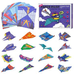 Bausatz für Papierflieger mit Origami-Anleitungen
