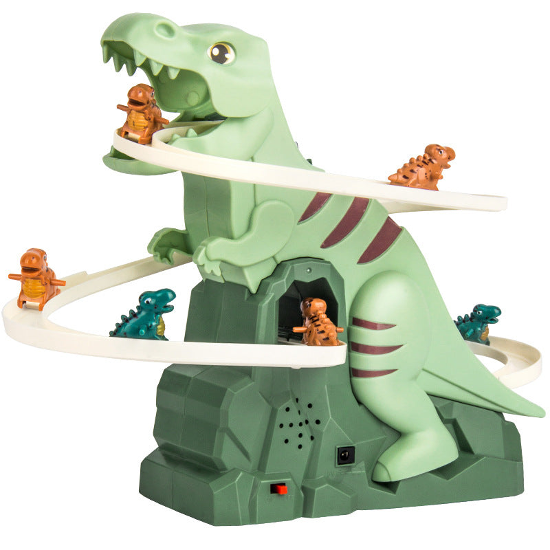 Rutschbahn mit Dinosauriern – Spaßige Achterbahn für Kinder