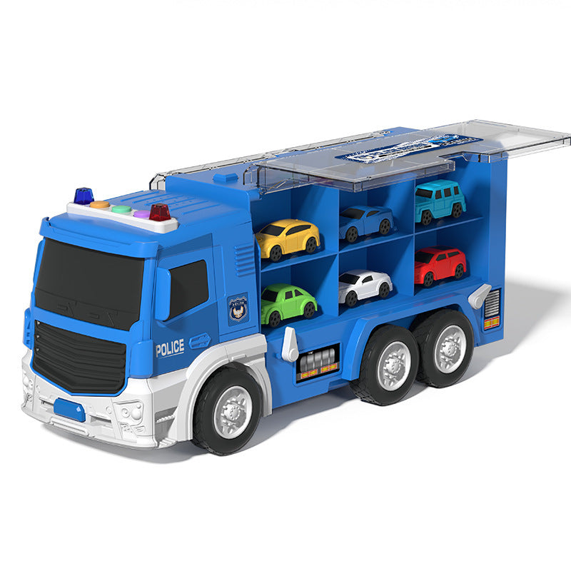 Transformierbare Rennstrecke mit 2in1 Autotruck und Fahrzeugen