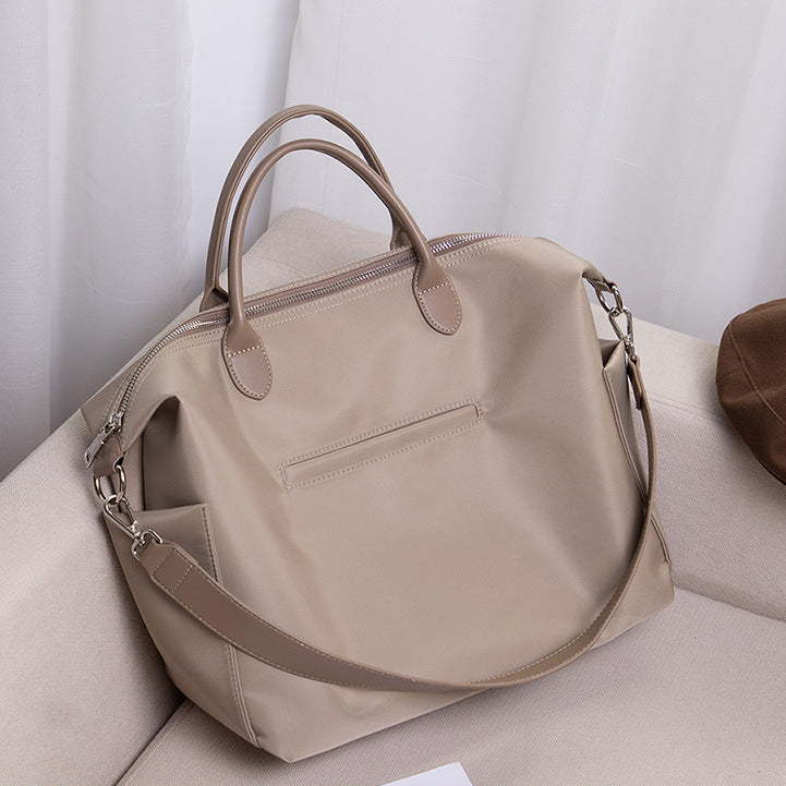 Elegant diaper bag with sophisticated storage space