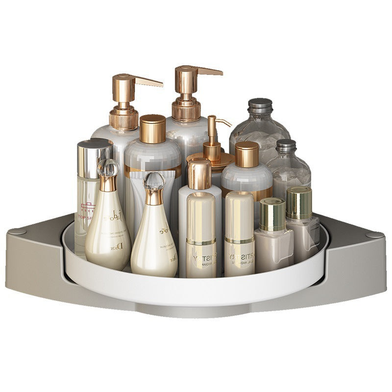 Rotating Corner Shelf – Space-Saving Organizer for Bathroom and Kitchen