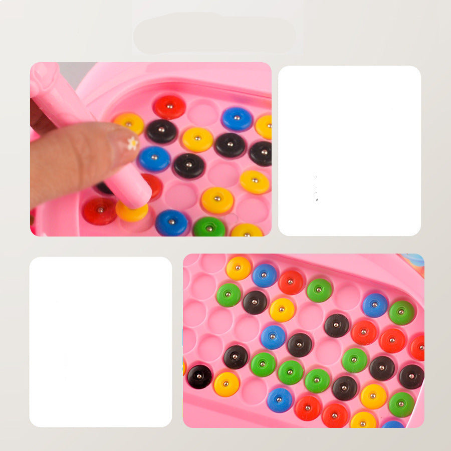 Zeichenbrett mit magnetischem Stift und Perlen – Ideal für Reisen!