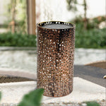 Solarleuchten im zylindrischen Design für den Garten – Set mit zwei