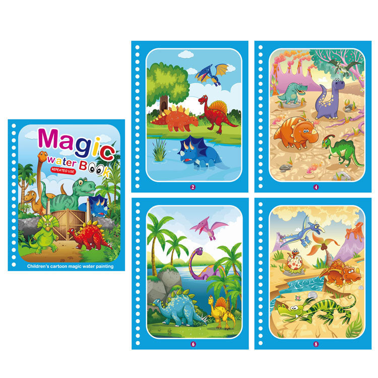 Zauberhaftes Malbuch mit Wasser für Kinder