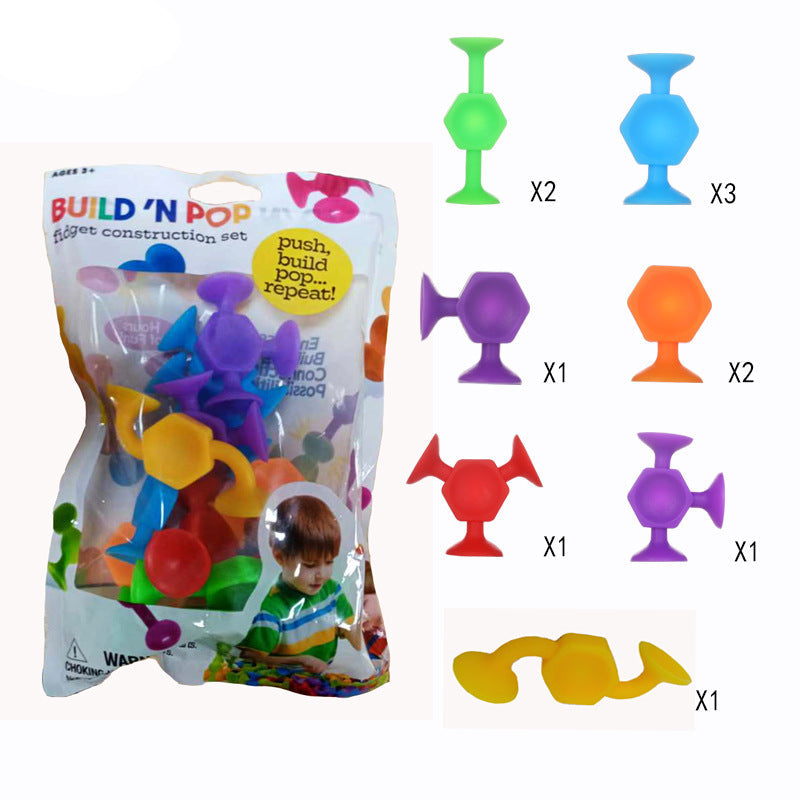 Lernspielzeug mit Saugnäpfen für Buchstaben und Zahlen
