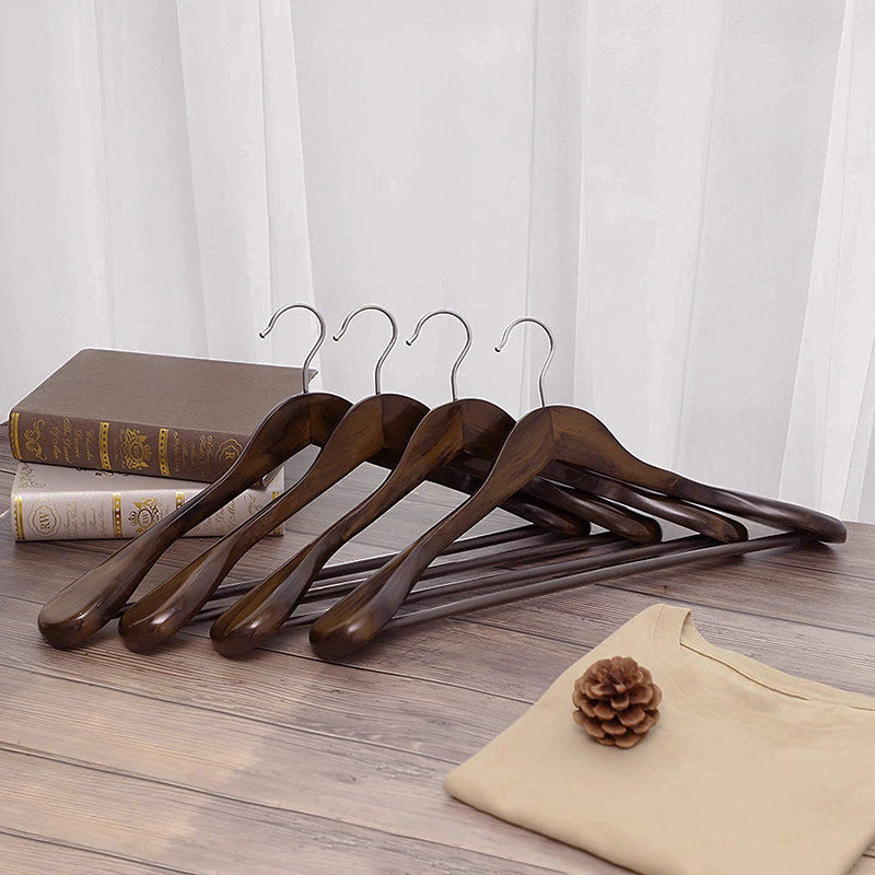 Luxury Wooden Hangers with Non-Slip Design (4 Pack)
