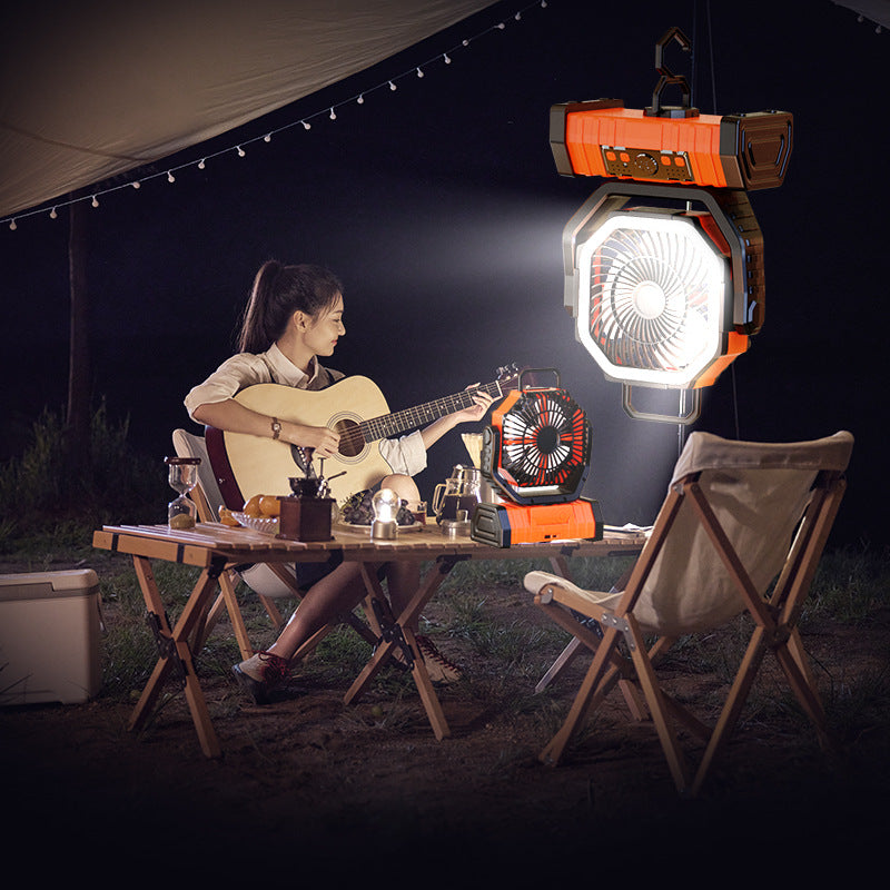 Air Freshener – Portable Pedestal Fan with LED for Outdoor Adventures