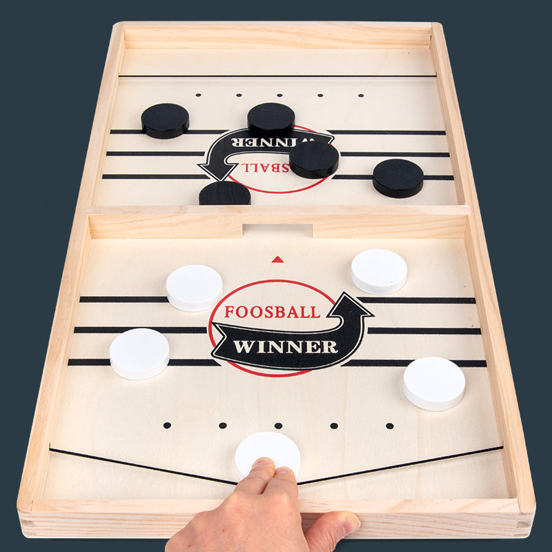 Holz Schachbrettspiel mit Schleuder