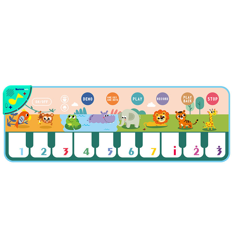 Spielmatte mit musikalischem Klavierdesign