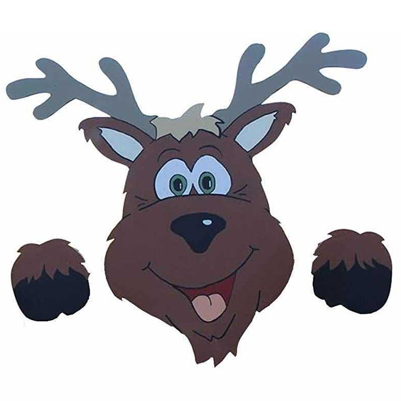 Weihnachtszaun Dekoration mit festlichem Motiv