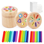 Holzspielzeug zum Sortieren von Farben und Formen – Lernspiel für Feinmotorik