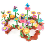 Bunte Spielsteine mit Blumenmotiven