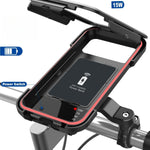 Wasserdichter Handyhalter mit USB und 15W kabellosem Laden für Fahrrad und E-Bike