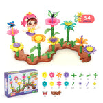 Bunte Spielsteine mit Blumenmotiven