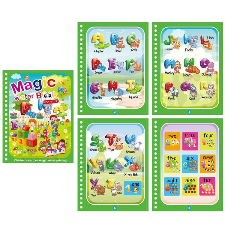 Zauberhaftes Malbuch mit Wasser für Kinder