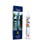 Eleganter Galileo-Thermometer mit 11 schwebenden Glaskugeln