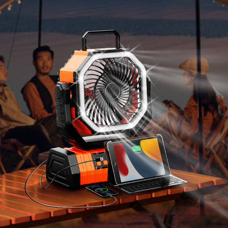 Air Freshener – Portable Pedestal Fan with LED for Outdoor Adventures