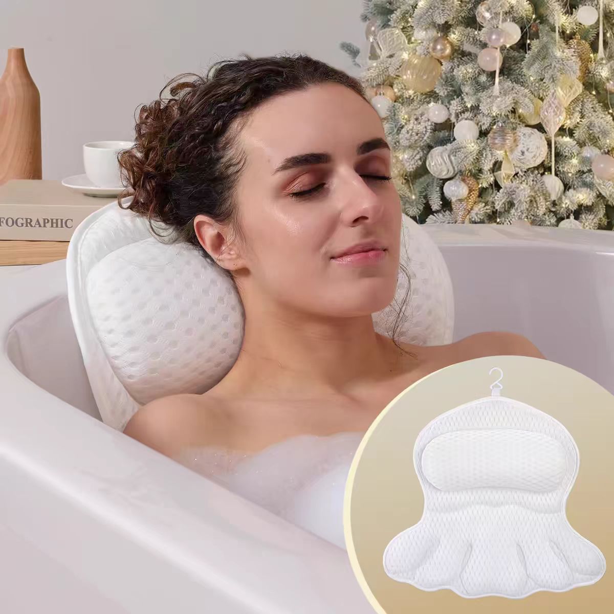 AquaRelax – Ergonomisches Badekissen für ultimative Entspannung