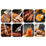 Edelstahl Grillzubehör Set – Perfektion für Grillmeister