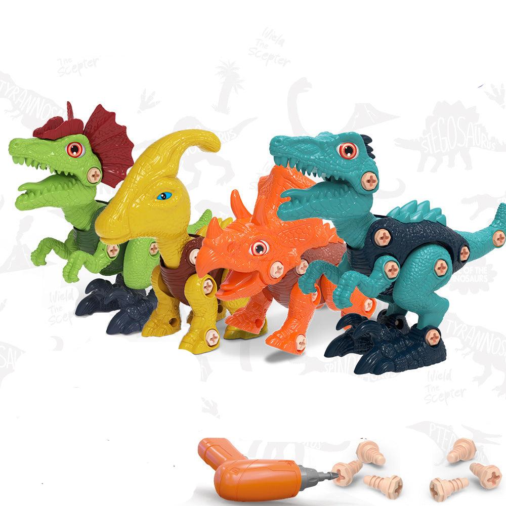 Bauset für Dinosaurier mit Schrauben und Konstruktion